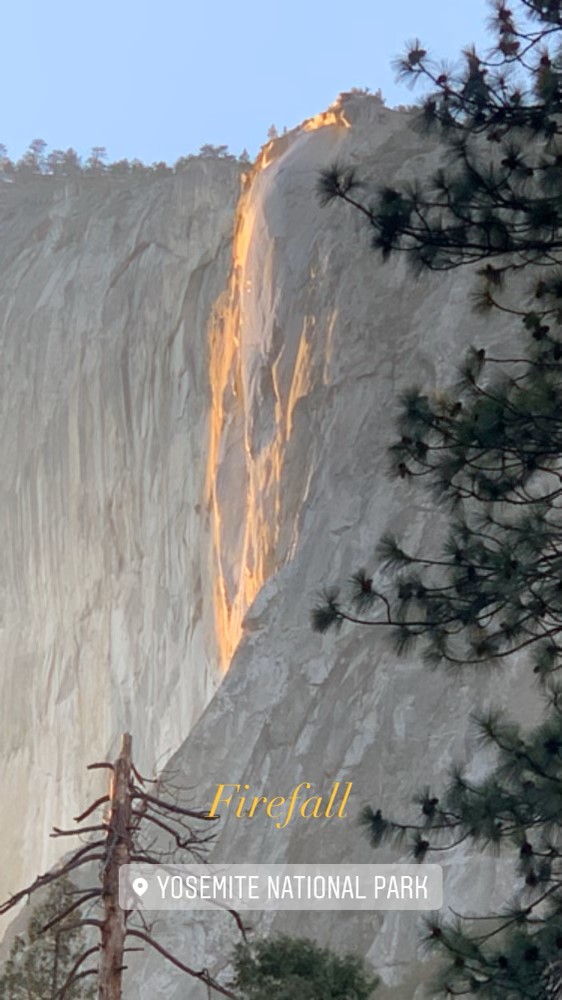 Firefall at Yosemite National Park