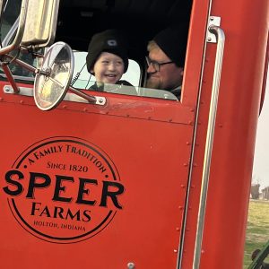 Emmett Michael hauling corn