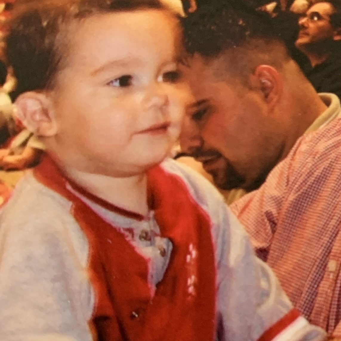 Mason at DJ's graduation from IU - 2 years old